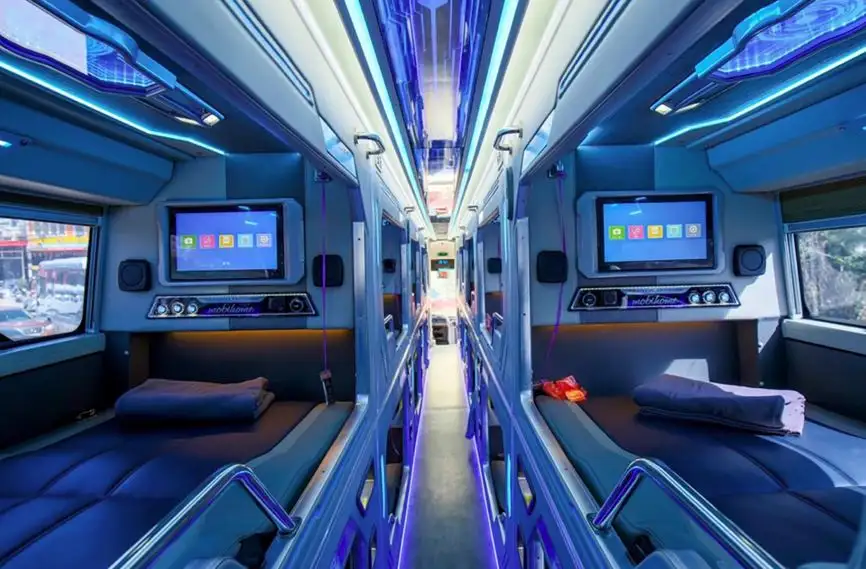 Cabin Sleeper bus Ha Noi to Sâp